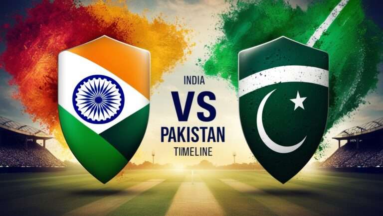 India national cricket team vs Pakistan national cricket Team Timeline