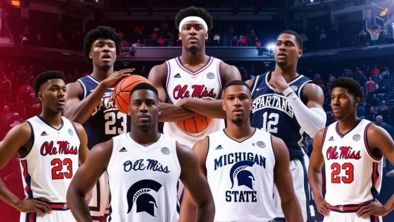 Ole Miss Basketball vs Michigan State Spartans Men’s Basketball Timeline
