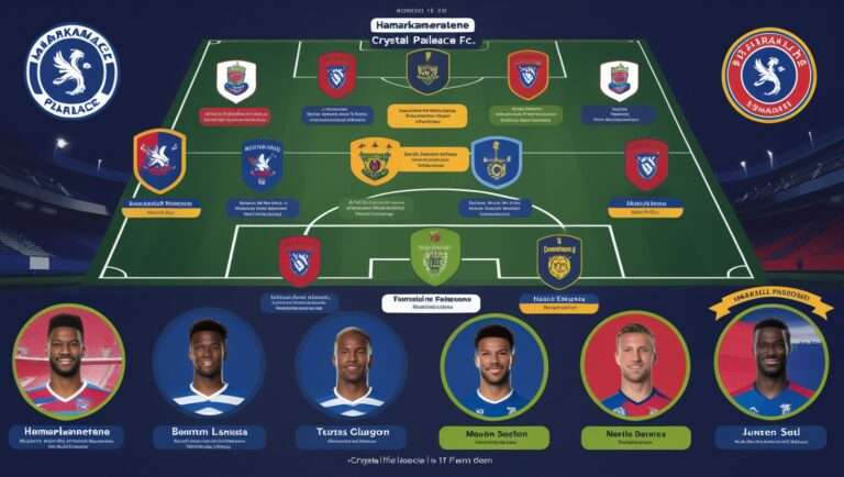 Hamarkameratene vs Crystal Palace F.C. Lineups