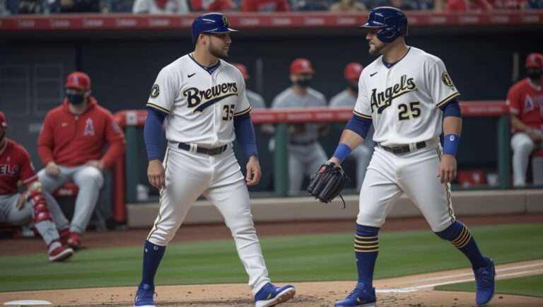Milwaukee Brewers vs Los Angeles Angels Match Player Stats